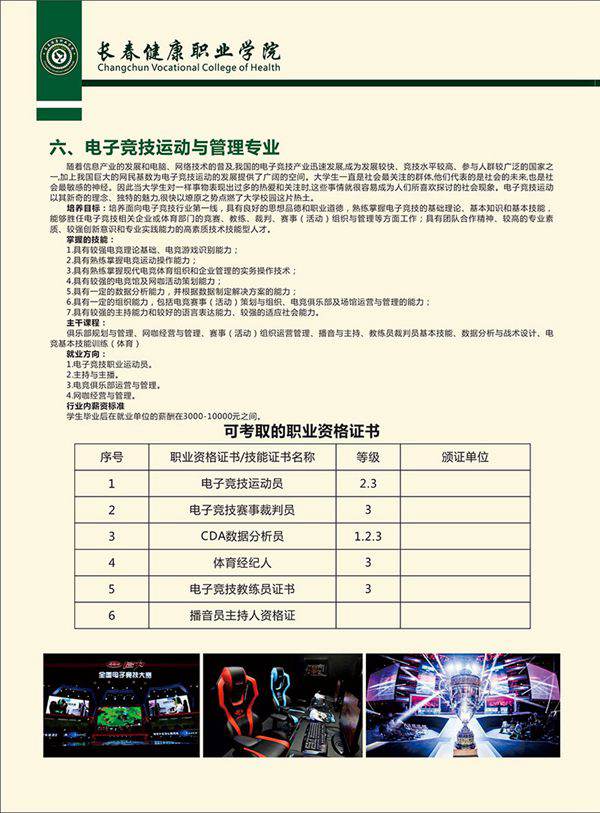 长春健康职业学院2018年单独招生章程