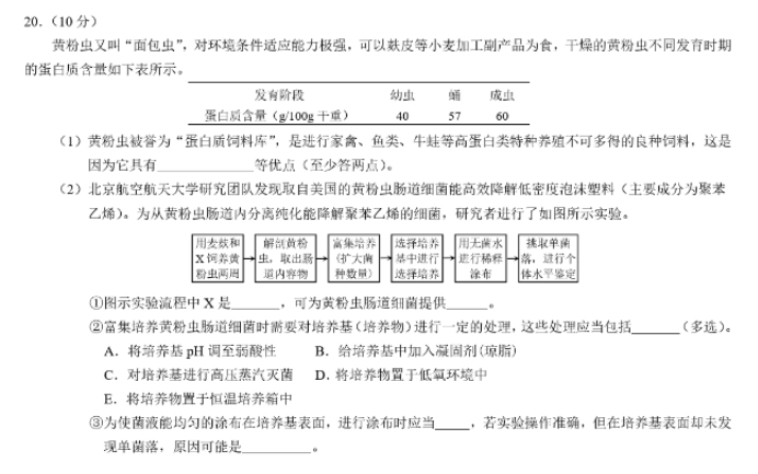 重庆市2024高三4月二诊(康德卷)生物试题及答案解析